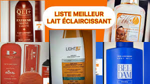 lait éclaircissant rapide et efficace sans hydroquinone